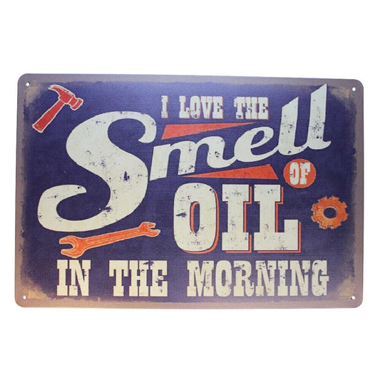 Tin Sign  Smell Oil Sprint Drink Bar Whisky Rustic Look