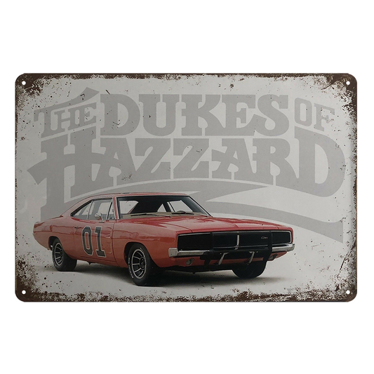 The Dukes Of Hazzard 01 Car Tin Metal Sign Rustic Look Vintage
