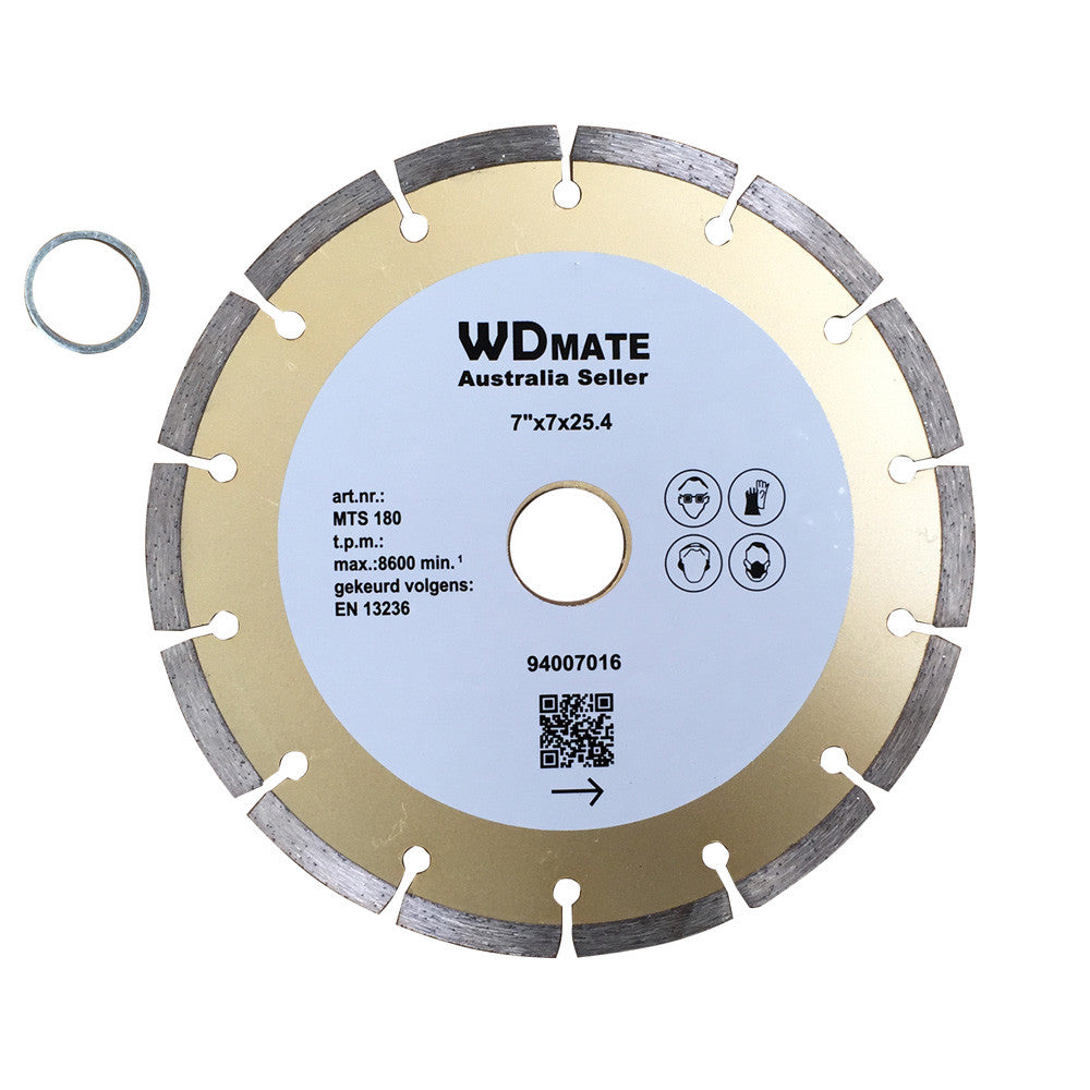 180mm Diamond Circular Saw Disc Dry Segment Cutting Blade 7″ 7*2.4mm 25.4/22.2mm