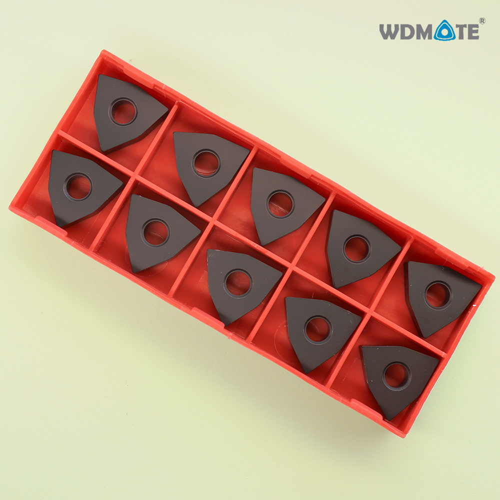 10pcs Wnmg080404-lf3018 CNC Carbide Tips Inserts Bladeboring Bar Tool