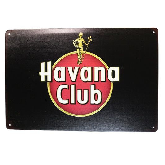 Tin Sign Havana Club Sprint Drink Bar Whisky Rustic Look