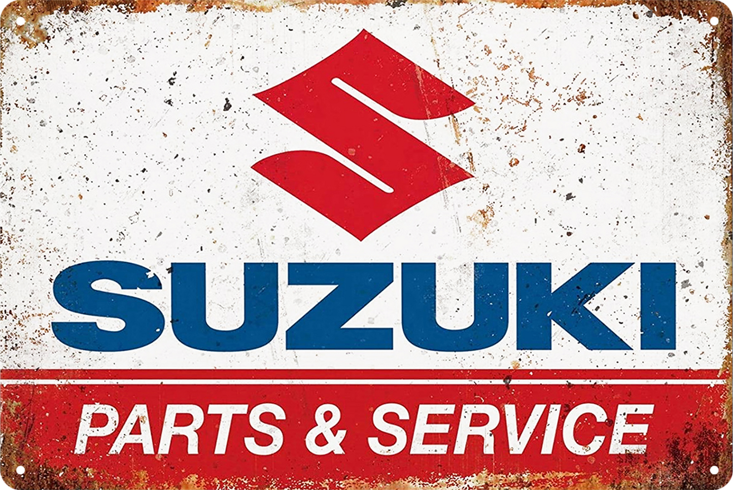 Suzuki Parts & Service Car Garage Tin Sign Rustic Vintage Retro 20x30cm