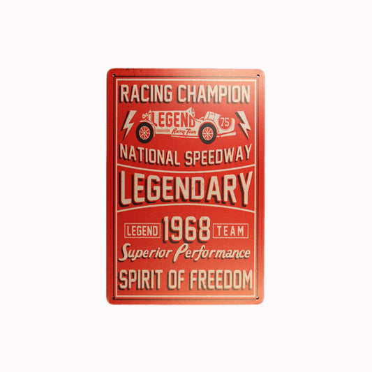 Tin Sign Legendary 1968  Sprint Drink Bar Whisky Rustic Look