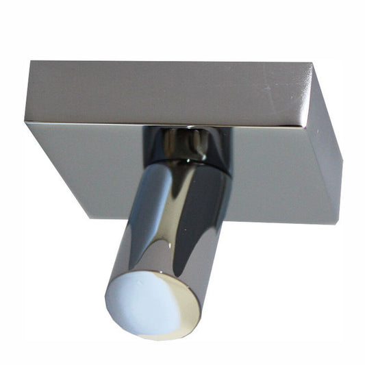 Robe Hook Hanger 14mm Towel Cloth Round Rack Rail Base 40x40mm Bathroom 17001023