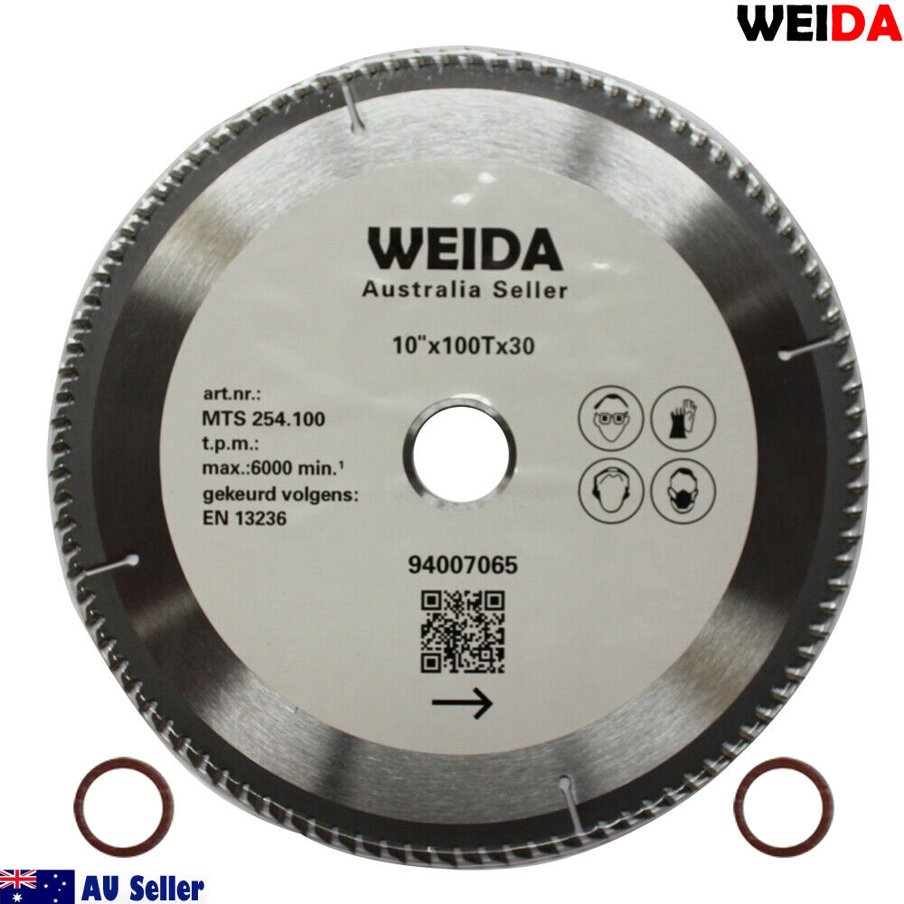 254mm Wood Circular Saw Blade Cutting Disc 10″ 100t Bore 30/25.4 Mm K 2.8mm