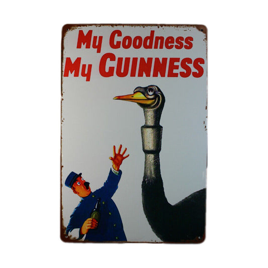 Tin Sign My Goodness My Guinness Sprint Drink Bar Whisky Rustic Look