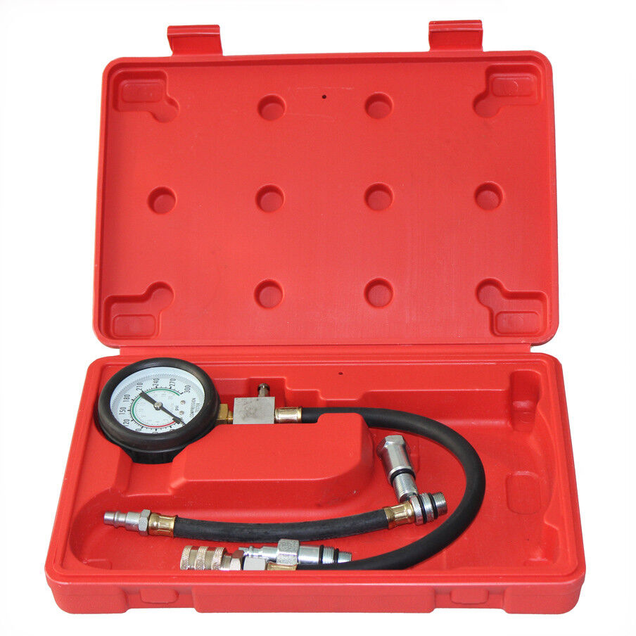 0-300psi Engine Compression Cylinder Pressure Meter Tester 2.5″ Gauge Car