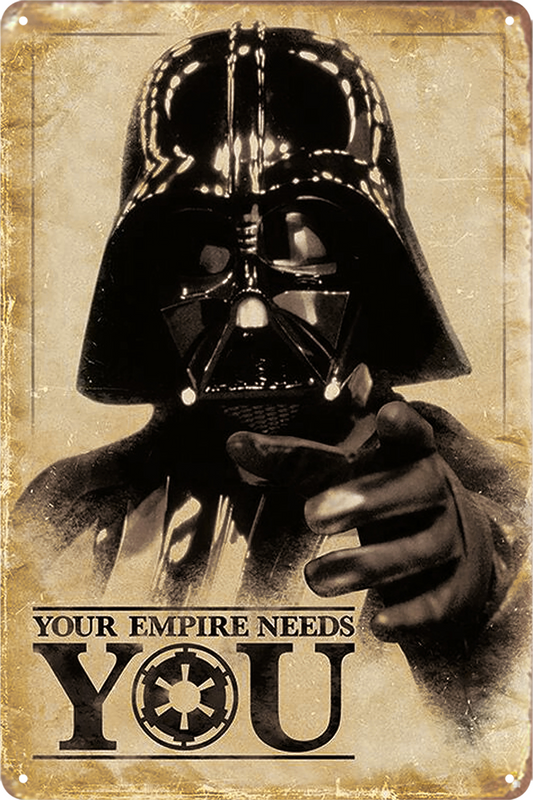 Star War Tin Sign Rustic Vintage Your Empire Needs You Film Movie