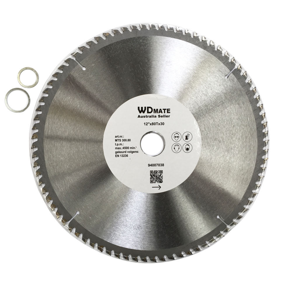 Wood Cutting Disc Wheel 300mm 12″ 80t Circular Saw Blade 30/20mm 4500prm Timber