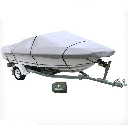20-22 Ft Trailerable Marine Boat Cover 6.1-6.7m Rain Sun UV Half Cabin Hd