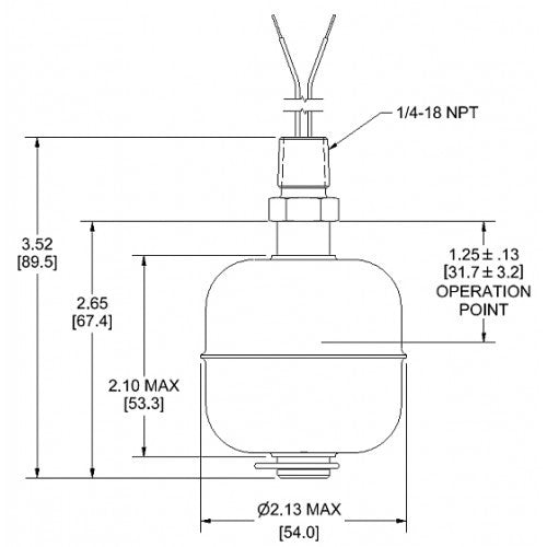 Float Switch 316s Nsf 200℃ M5600 Us Food Fryer Equipment Level Replace