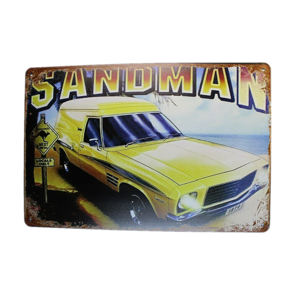 Tin Sign Sandman Sprint Drink Bar Whisky Rustic Look