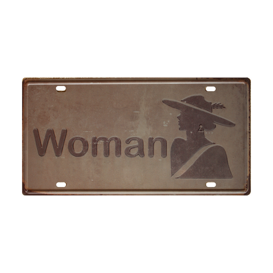 Tin Sign Woman  Metal Tin Sign Vintage Retro Man Cave 150x300mm Metal