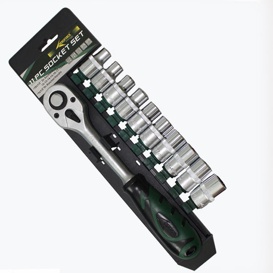 Comb Socket Set 11pc 1/2 Dr. Ratchet Wrench Hand 8-18mm Pro Auto Tool 20003035