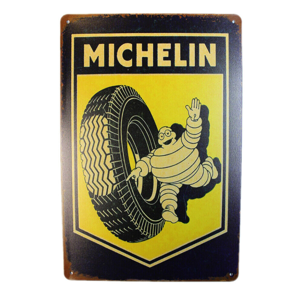 Tin Sign Michelin Sprint Drink Bar Whisky Rustic Look