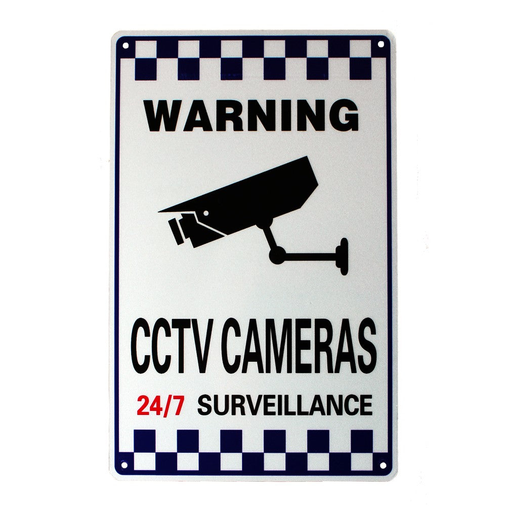 Warning Safety Sign 24h Camera Cctv 200x300mm Reflective Under Surveillance
