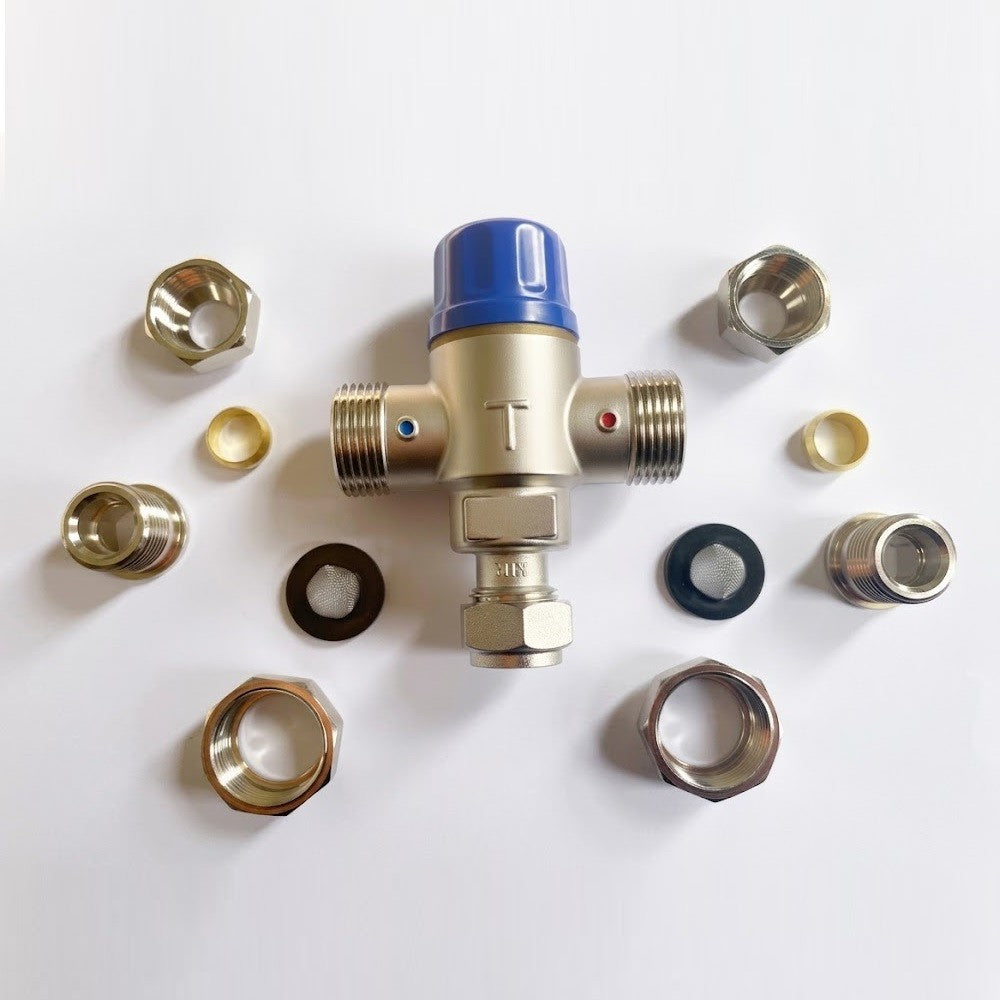 Tempering Valve 15mm  ½″ Bsp 40°c - 50°c Mixing Hot Cold Water Standard