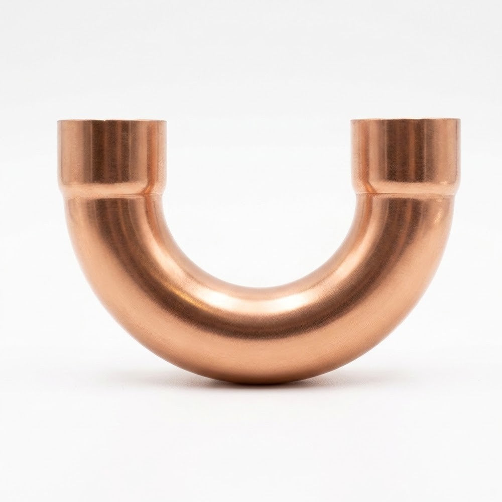 4* Copper Return Bend Fitting 7/8″ * 2-1/2″ Pipe Tube 180° U-bend Adapter
