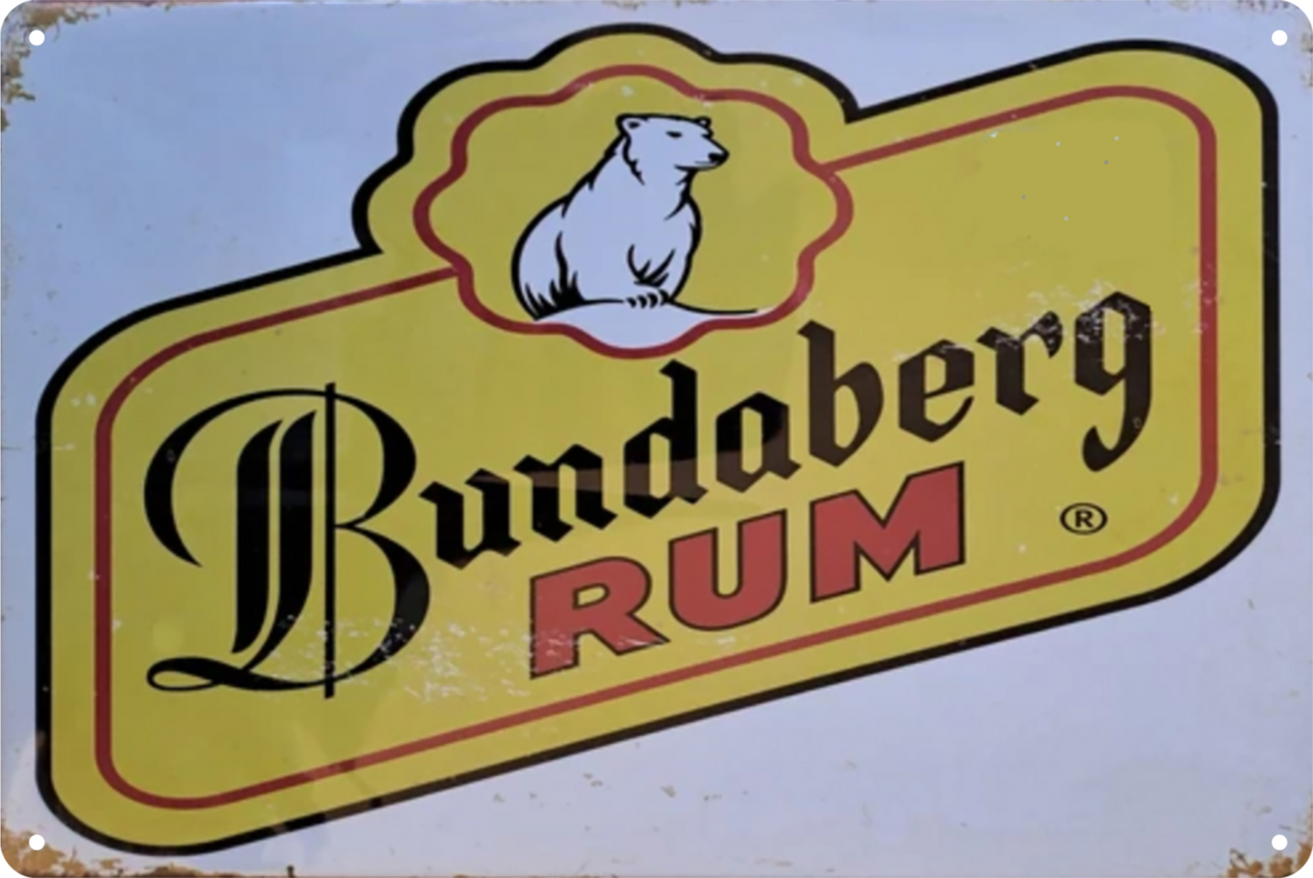 Bundaberg Rum Drinking Tin Sign Retro 20x30cm
