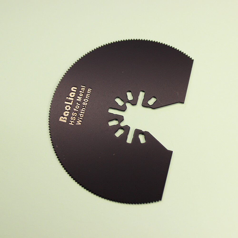 80mm Hss Semicircle Saw Oscillating Multitool Blades Black For Metal