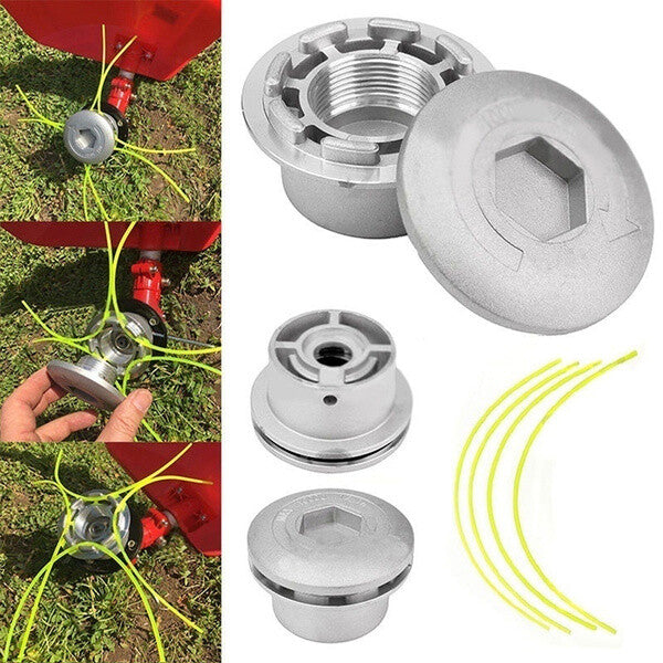 Trimmer Line Head Alloy Reel Kit For Gasoline Brush Cutter