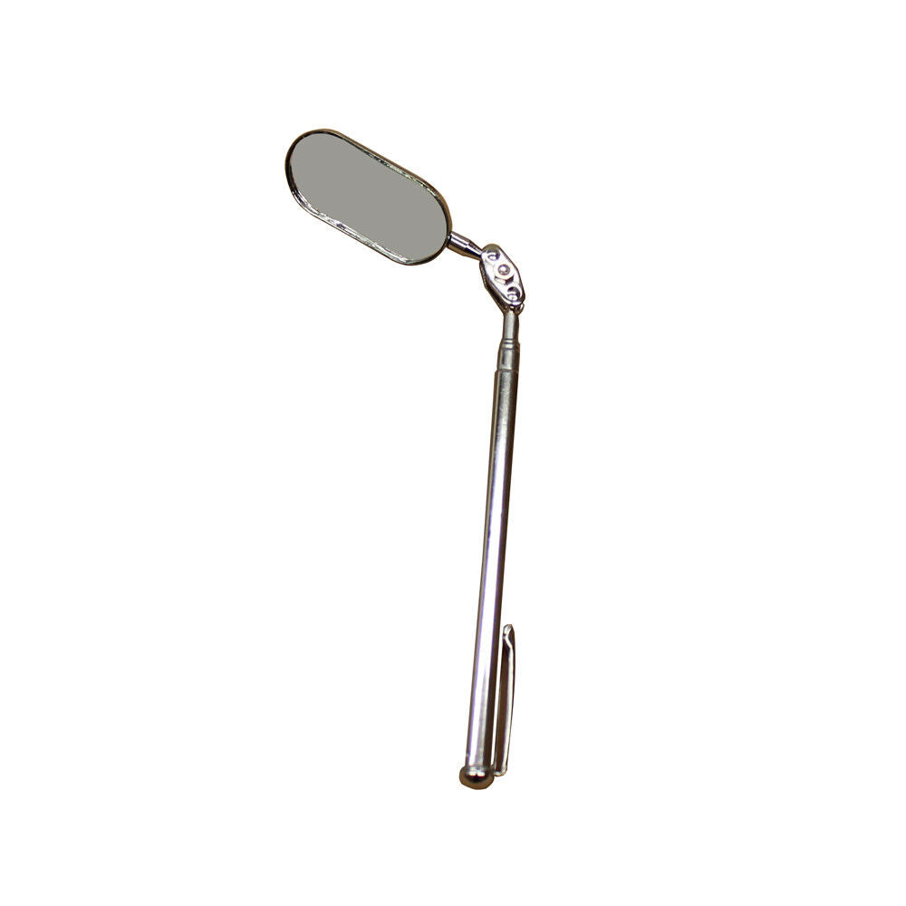 Telescopic Inspection Mirror Oval 25*50mm Adjust Length 196-546mm Car Garage Pro