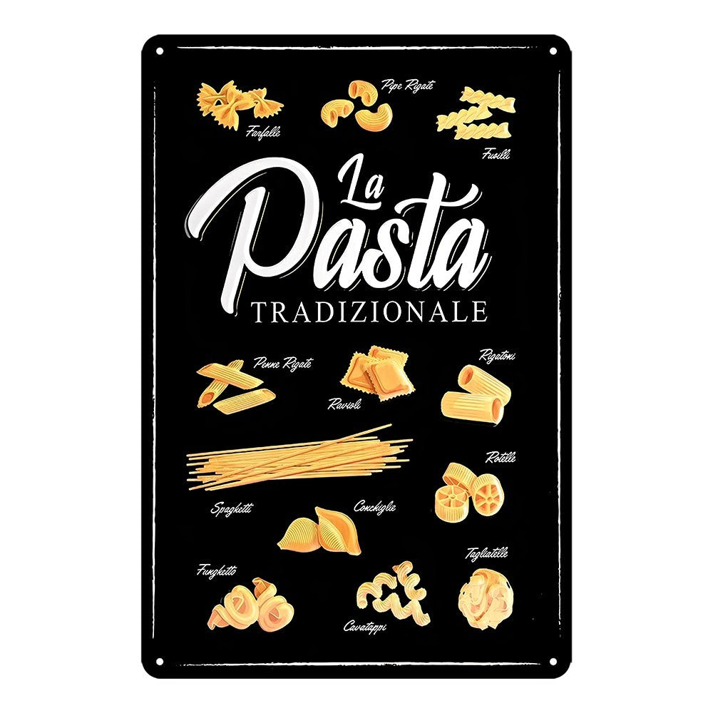 La Pasta Tradizionale Kitchen Restaurant Tin Sign Vintage