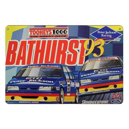 Bathurst 93 Holden Tooheys Peter Jackson Racing Tin Sign Vintage