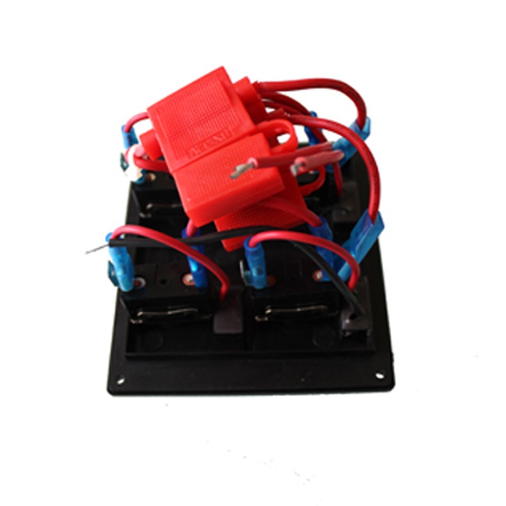 Toggle Switch Panel 4 Gang 15a Marine Boat Caravan Water Pro Blade Fuse