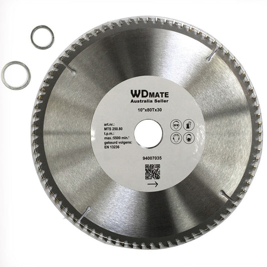 Circular Saw Blade Wood Cutting Disc 250mm 80t Tct Atb 1.8*30/25.4 Wheel