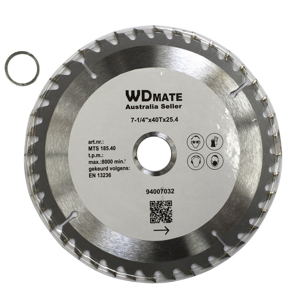 185mm Wood Cutting Disc 40t Tct Disc 7-1/4″ Circular Saw Blade 25.4/22 Timber