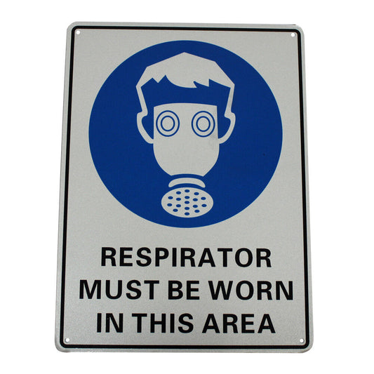 Warning Respirator Must Be Worn In This Area  Sign 300*200mm Metal Security