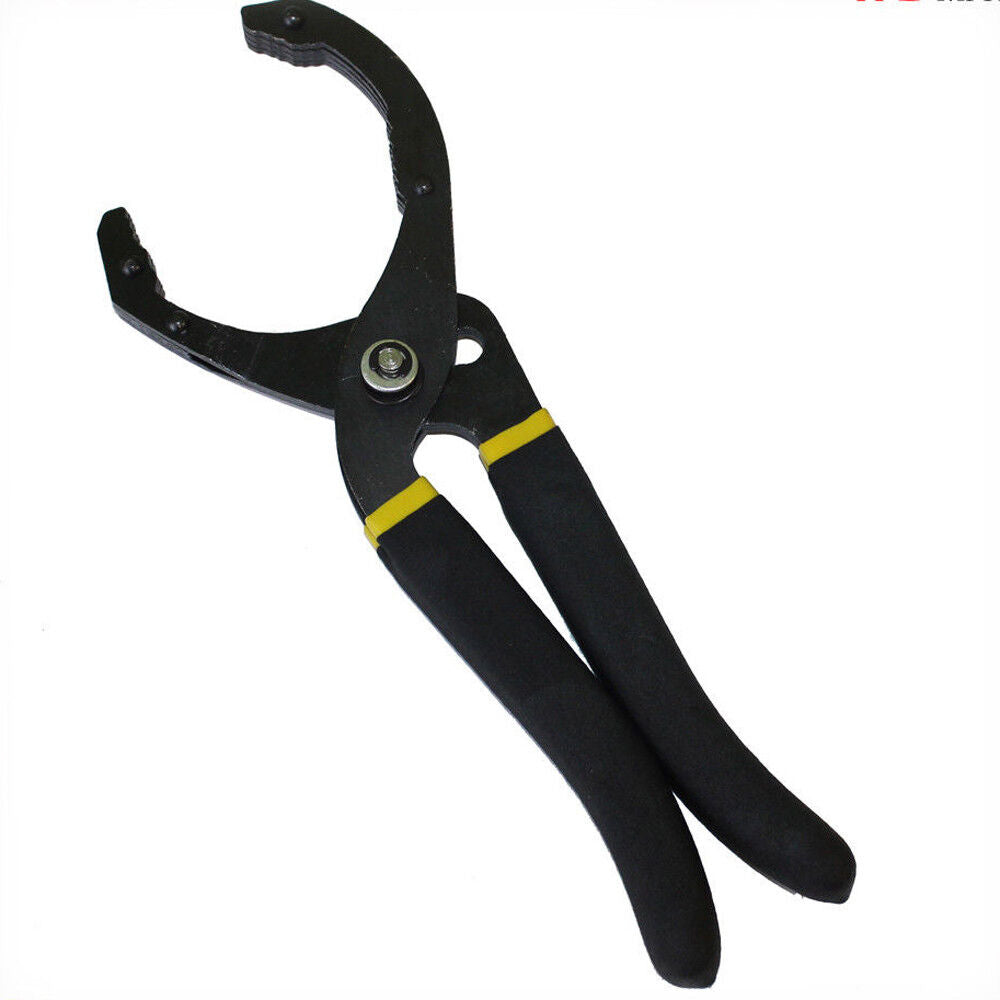 230mm 9″ Adjustable Oil Filter Plier Wrench Dia. 60-90mm Hand Removal Non Slip