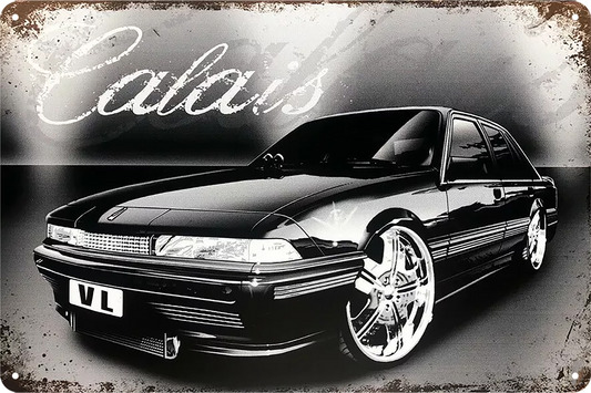 Calais Vl  Holden Tin Metal Sign Rustic Look Vintage