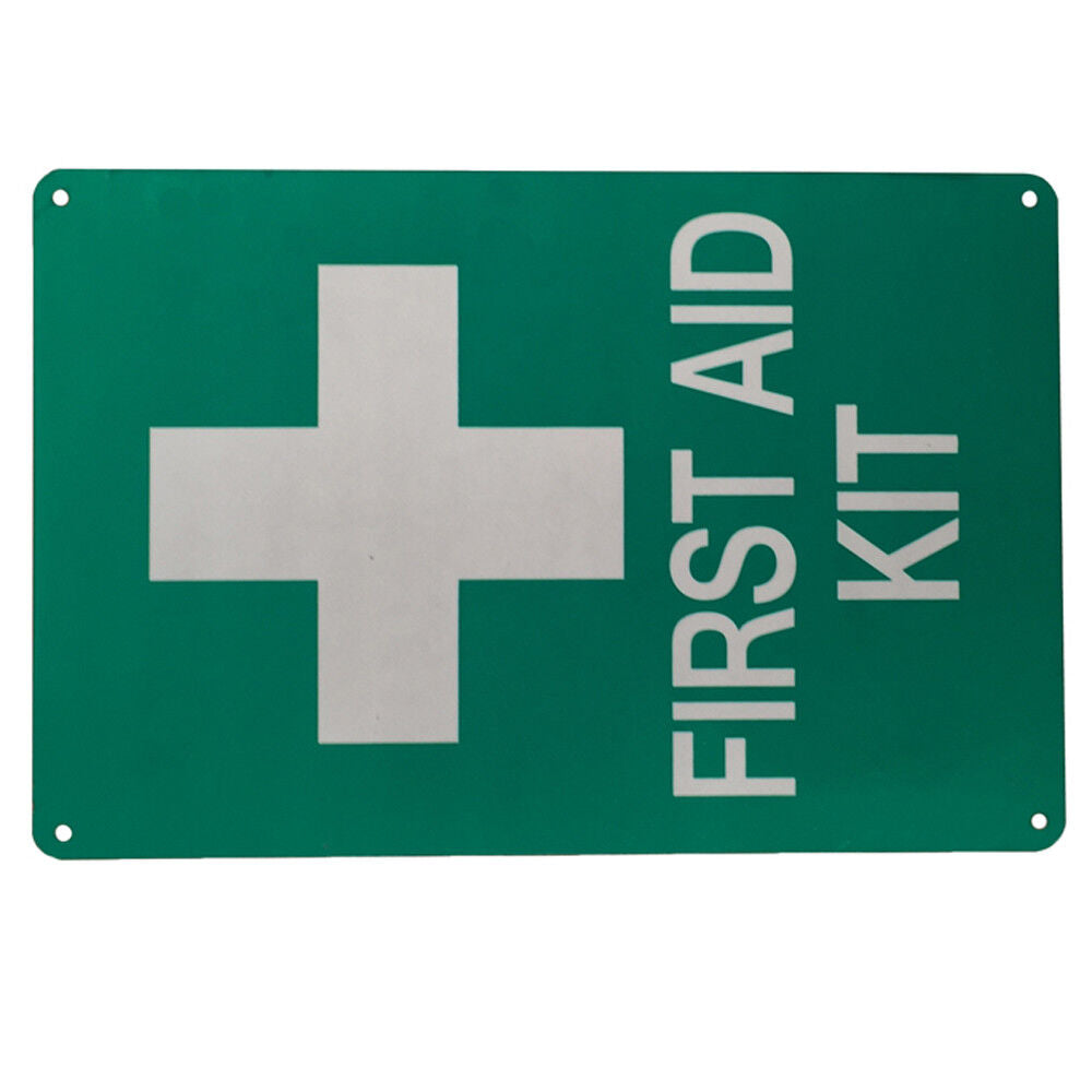 Sign Marking First Aid Kit 200x300mm Medical Care Emergency Help Metal Notice