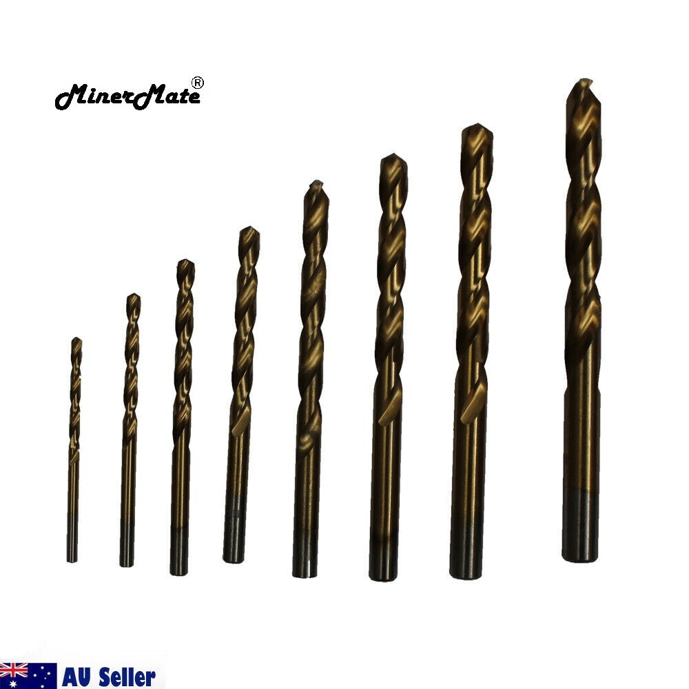 Titanium Coated Hss Twist Drill Set 3-10mm 8pcs Metric High Speed Steel Pro Qual