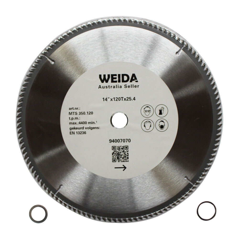 350mm 120t Wood Circular Saw Blade Cutting Disc 14″ Bore 25.4/22.23mm K3.5mm Cut