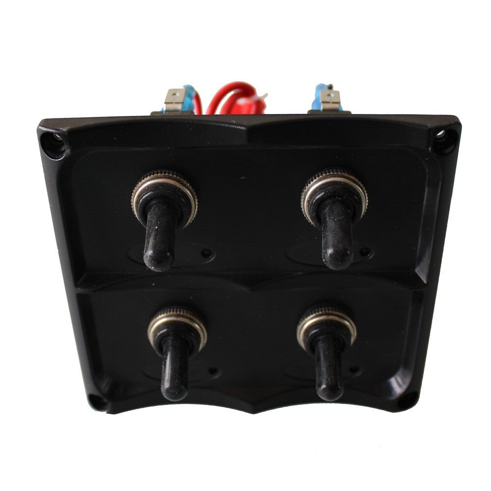 Toggle Switch Panel 4 Gang 15a Marine Boat Caravan Water Pro Blade Fuse