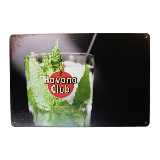 Tin Sign Havana  Club Sprint Drink Bar Whisky Rustic Look