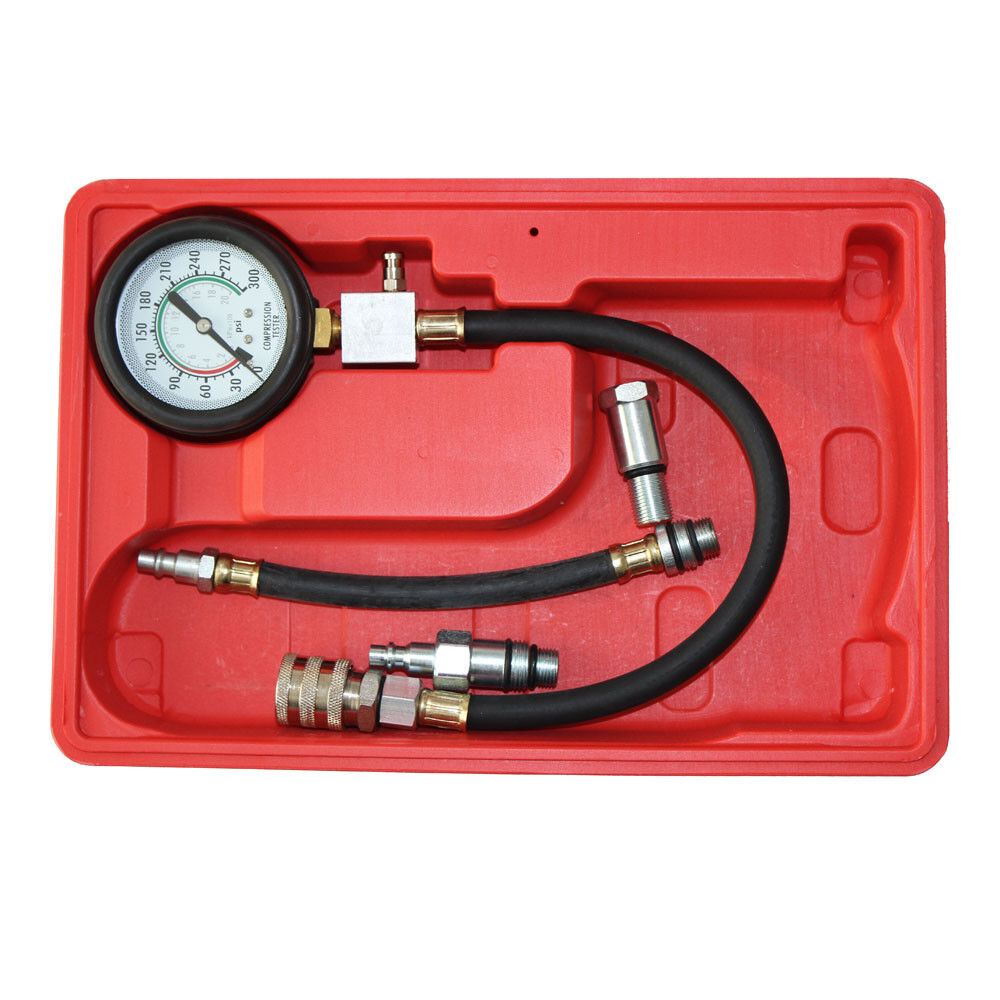 0-300psi Engine Compression Cylinder Pressure Meter Tester 2.5″ Gauge Car