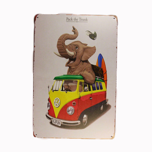 Tin Sign Pack The Trunk Sprint Drink Bar Whisky Rustic Look