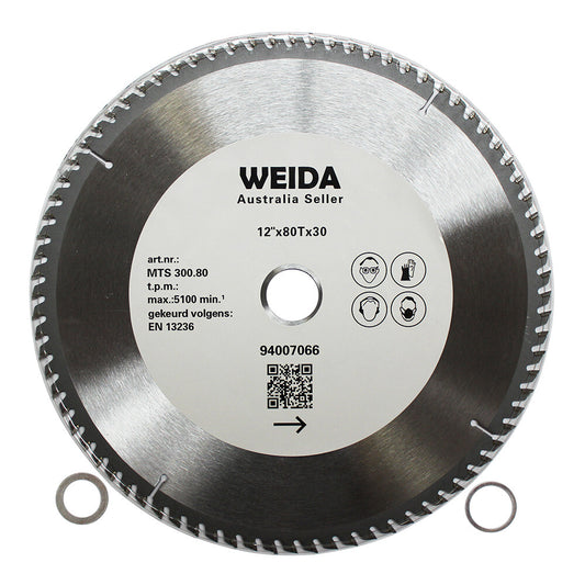 300mm 80t Wood Circular Saw Blade Cutting Disc 12″ Bore 30/25.4/22.23 Mm K 3.2mm