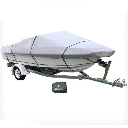 20-22 Ft Trailerable Marine Boat Cover 6.1-6.7m Rain Sun UV Half Cabin Hd