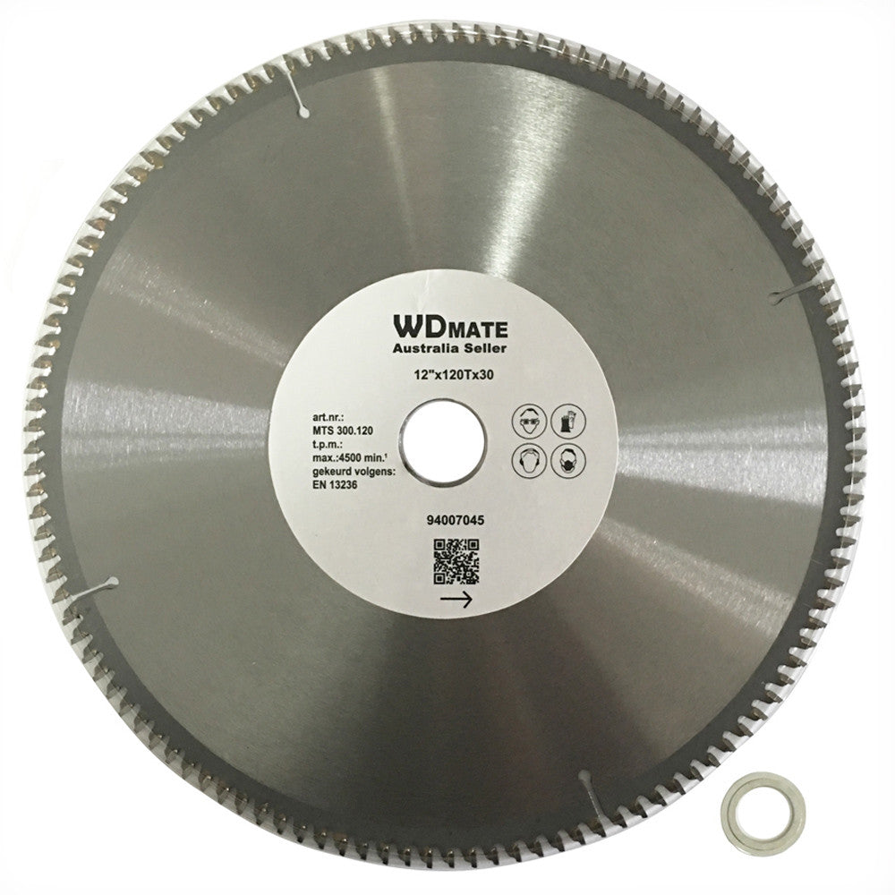 Aluminum Plastic Circular Saw Blade Cutting Disc 12″ 300mm 2.0 120t 30/25.4 Tcg