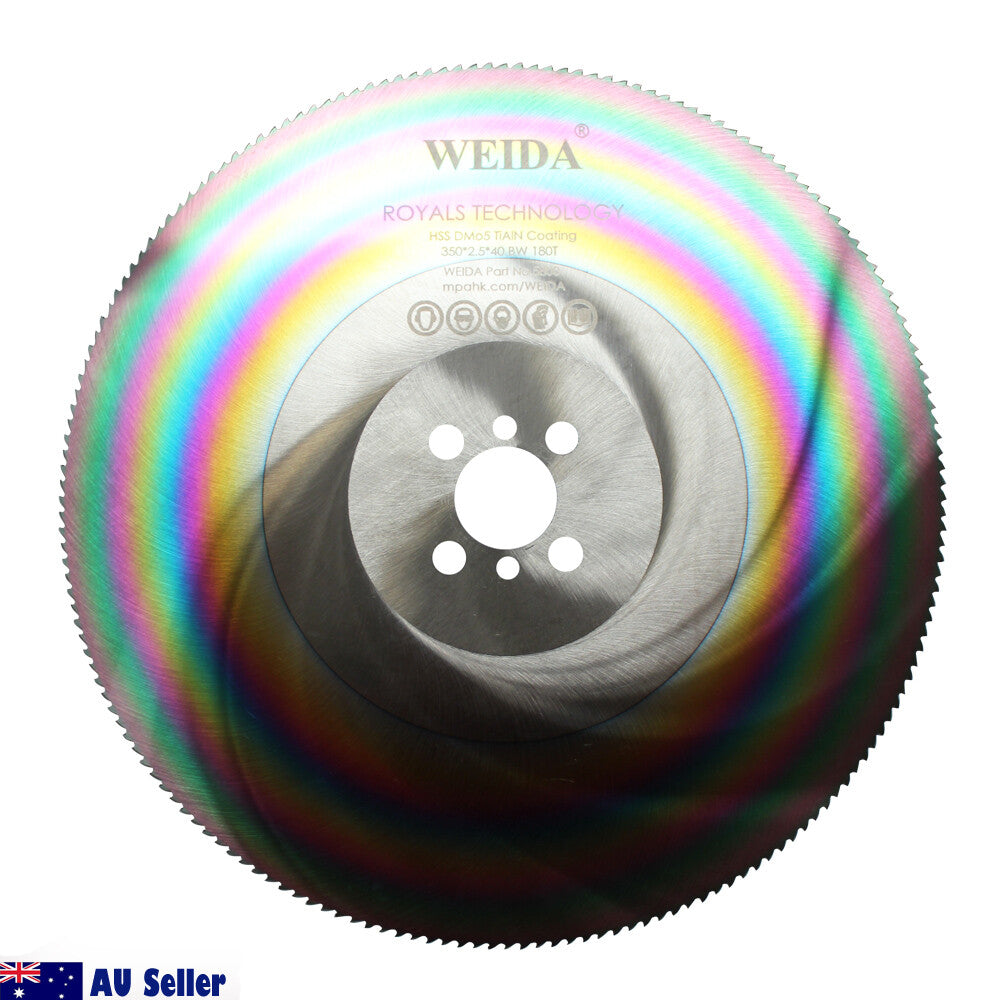 Hss Saw Blade Circular 350mm 180t Cutting Disc 14″ 2.5*40mm Dm05 Tialn Titanium