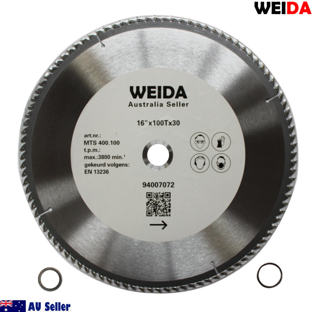 400mm 100t Wood Circular Saw Blade Cutting Disc 16″ Bore 30/25.4mm K3.5mm Timber