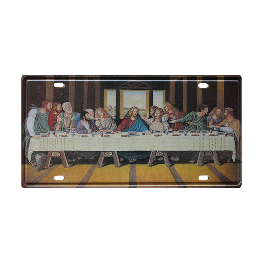 Tin Sign The Last Supper Metal Tin Sign Vintage Retro  Man Cave 150x300mm Metal