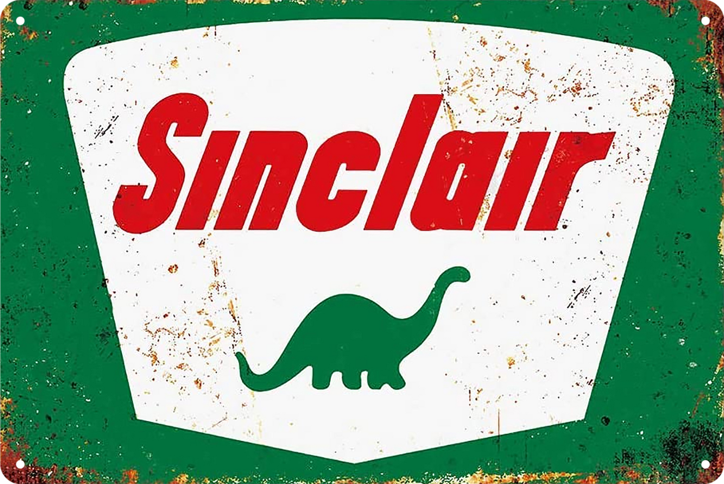 Sinclair Tin Sign Gas Oil Rustic Look  Retro 20x30cm