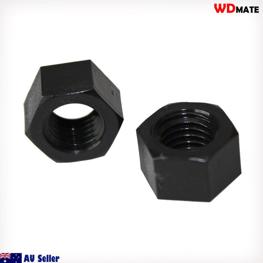 5x Nylon Nut Black M12x1.75mm Light Strong Electrically Insulating Nuts