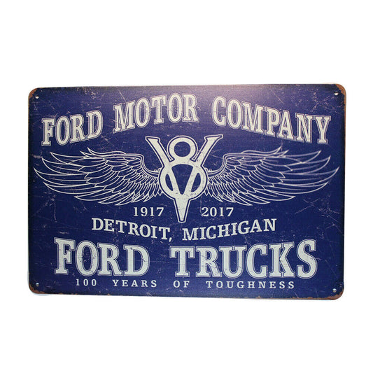 Tin Sign Ford Motor Company Ford Trucks Sprint Drink Bar Whisky Rustic Look